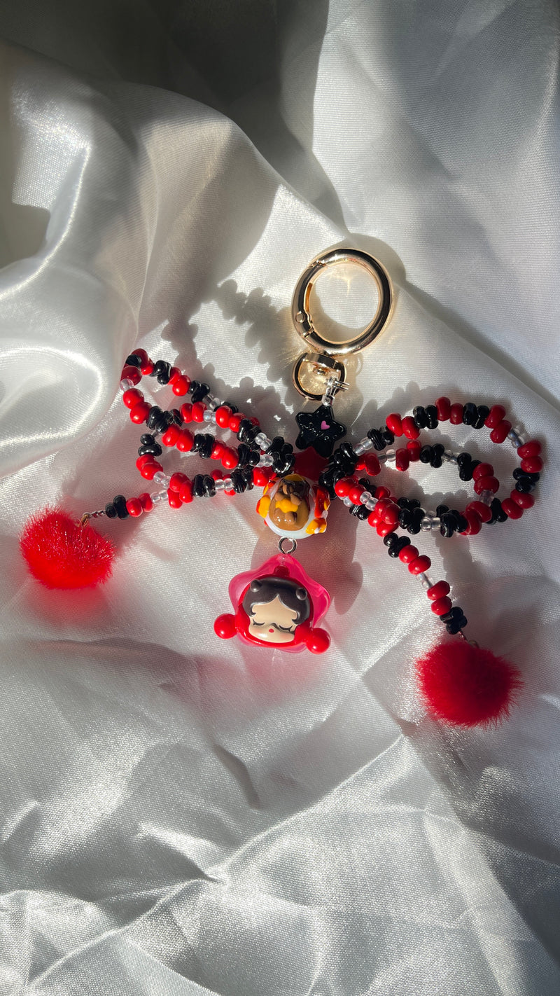 Skullpanda Red Star DIY phone keychain